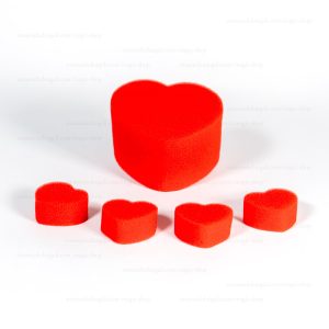 LE PALLINE DI SPUGNA A FORMA DI CUORE